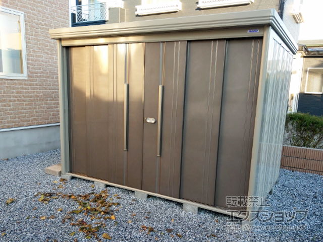 青森県十和田市のの物置・屋外倉庫 Mr.ストックマンダンディ 多雪型 2900×1922×2110（ND-S2919） ND-S2919-B 施工例