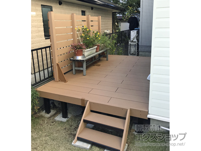 千葉県市川市ののウッドデッキ リウッドデッキ 200 施工例