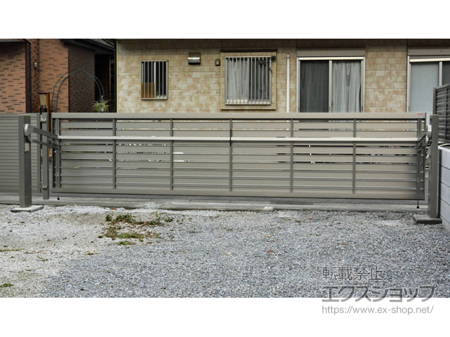 埼玉県川越市ののカーゲート ワイドオーバードアS5型 電動式 施工例