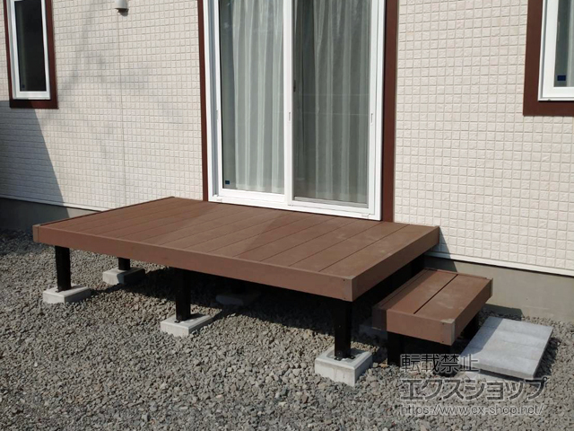 岩手県宮古市ののウッドデッキ マージウッドデッキ 施工例