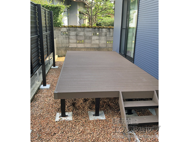 石川県小松市ののウッドデッキ リウッドデッキ 200 施工例