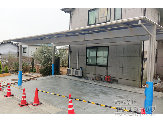広島県尾道市ののカーポート エフルージュ トリプル 積雪〜20cm対応 施工例