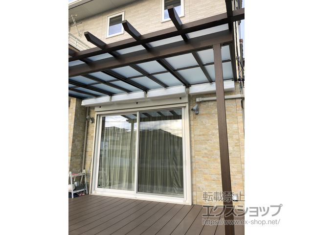 愛知県名古屋市ののテラス屋根 サザンテラス (パーゴラ仕様) テラスタイプ 単体 積雪〜20ｃｍ対応 施工例