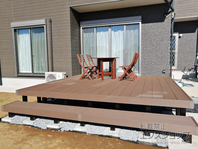 千葉県野田市ののウッドデッキ リウッドデッキ 200 施工例
