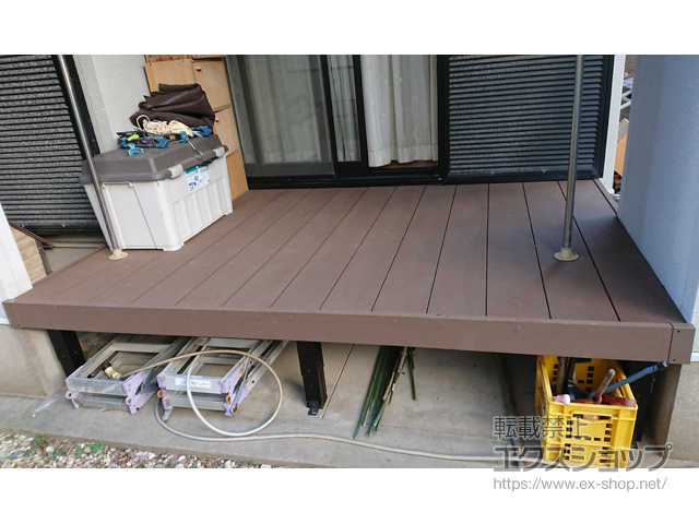 福岡県宗像市ののウッドデッキ マージウッドデッキ 施工例