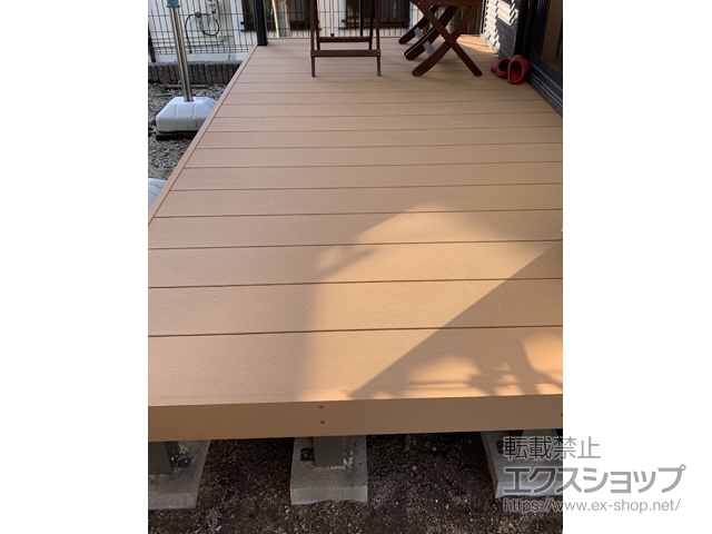 京都府八幡市ののウッドデッキ リウッドデッキ 200 施工例
