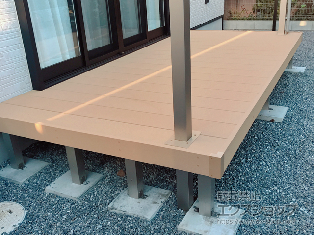 埼玉県春日部市ののウッドデッキ リウッドデッキ 200 施工例