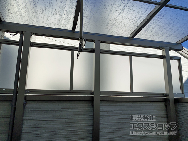 埼玉県さいたま市ののバルコニー・ベランダ屋根 ソラリア F型 屋根タイプ 単体 積雪〜20cm対応 施工例