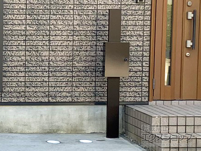 静岡県掛川市のの機能門柱・ポスト シンプレオポストユニット1型 施工例