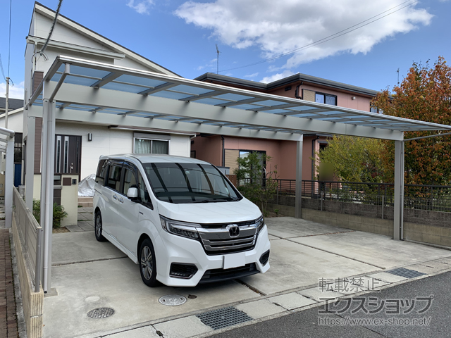 兵庫県姫路市ののカーポート エフルージュ トリプル 積雪〜20cm対応 施工例