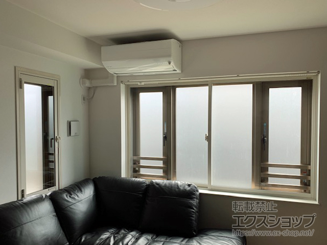 神奈川県横浜市のの二重窓（内窓） インプラス ダストバリア仕様 開き窓 外観右吊元 施工例