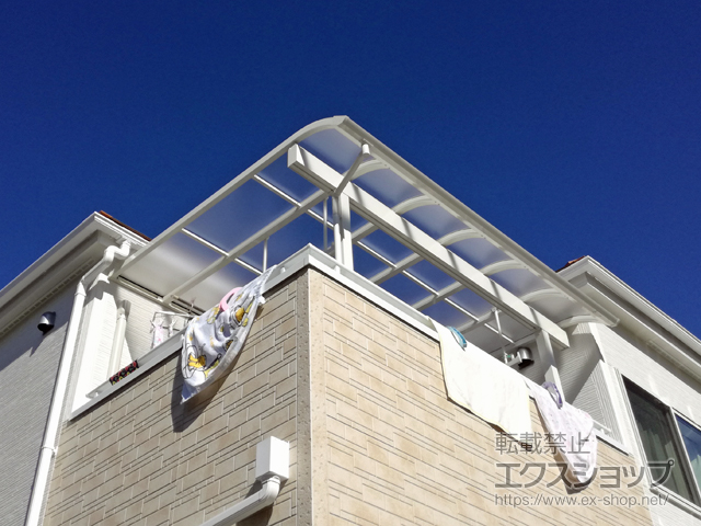 東京都国分寺市ののバルコニー・ベランダ屋根 ソラリア R型 1500 屋根タイプ 単体 積雪〜50cm対応 施工例