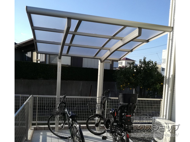 徳島県徳島市ののサイクルポート・駐輪場 レイナポートグランミニ 積雪〜20cm対応 施工例