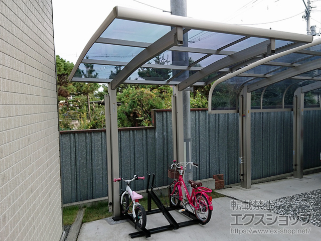 福島県福島市ののサイクルポート・駐輪場 プレシオスポート ミニ 積雪〜20cm対応 施工例