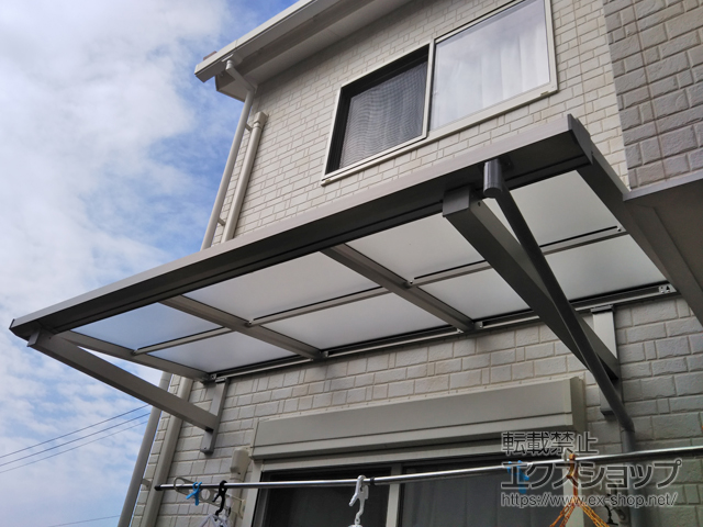 愛知県犬山市ののバルコニー・ベランダ屋根 ソラリア F型 ルーフタイプ 単体積雪〜20cm対応 施工例