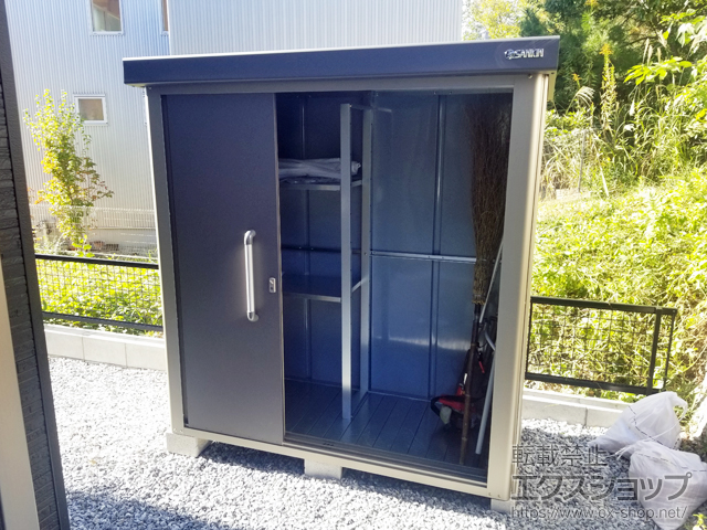 愛知県春日井市のの物置・屋外倉庫 エスケーエイト SK8-50 一般型 1800×800×1940 SK8-50-GK 施工例