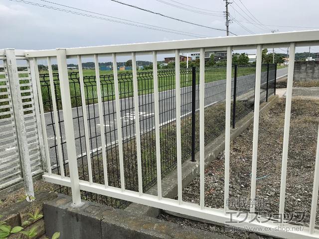 千葉県袖ケ浦市ののフェンス・柵 ハイサモア　自在柱施工 施工例