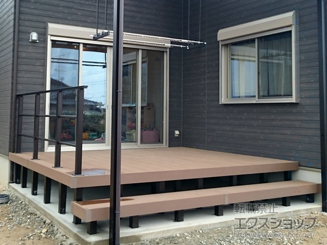 三重県松阪市ののウッドデッキ リウッドデッキ 200 施工例