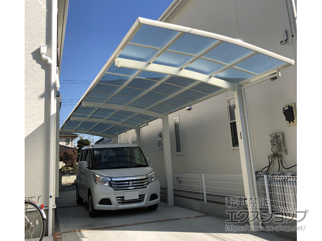 埼玉県さいたま市ののカーポート レイナポートグラン 縦連棟　積雪〜20cm対応 施工例