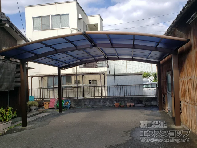愛知県東海市のYKKAPのカーポート レイナポートグラン M合掌　積雪～20cm対応 施工例