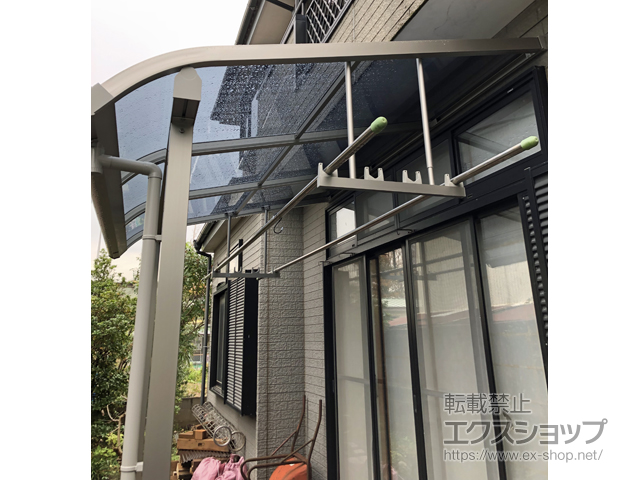 千葉県市原市ののテラス屋根 ソラリア R型 テラスタイプ 単体 積雪〜20cm対応 施工例