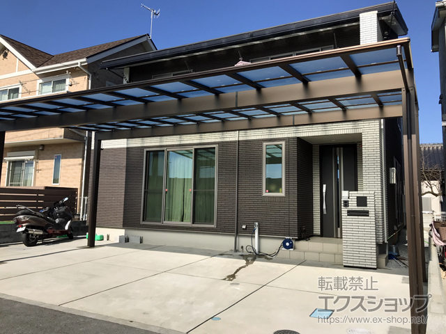 神奈川県厚木市ののカーポート エフルージュ トリプル 積雪〜20cm対応 施工例