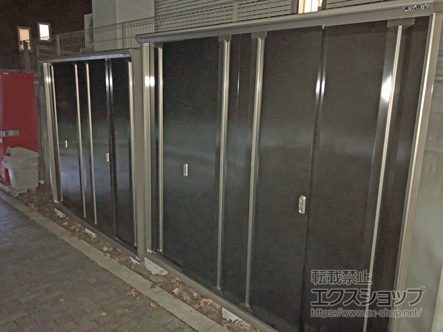 兵庫県西宮市のの物置・屋外倉庫 ナイソーシスター　2160×580×1903（KMW-216E） KMW-216E 施工例