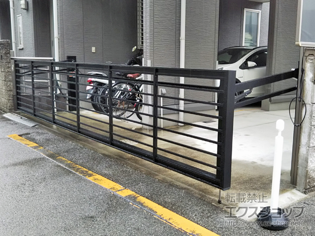 大阪府松原市ののカーゲート ワイドオーバードアS1型 手動式 施工例