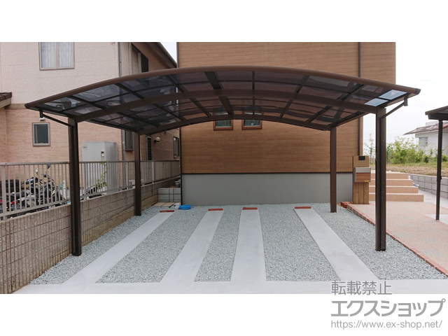 兵庫県南あわじ市ののカーポート プレシオスポート ワイド 積雪〜20cm対応 施工例