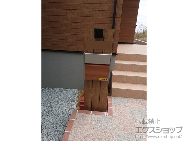 兵庫県南あわじ市のの機能門柱・ポスト 機能ポール コレット3型 施工例