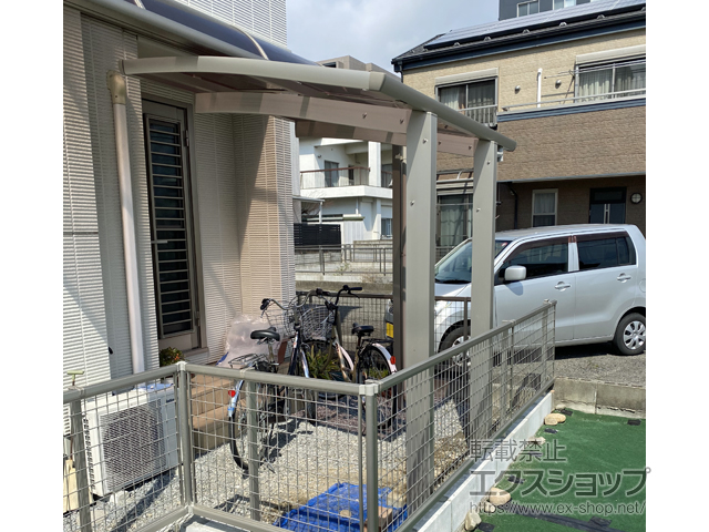 岐阜県岐阜市ののサイクルポート・駐輪場 レイナポートグランミニ 積雪〜20cm対応 施工例