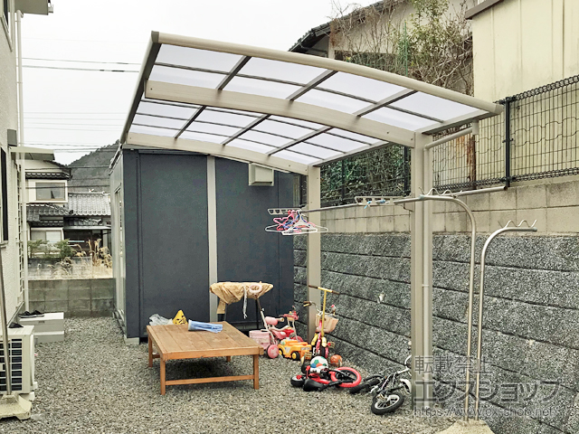 広島県広島市ののカーポート プレシオスポート 積雪〜20cm対応 施工例