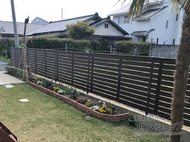 千葉県館山市ののフェンス・柵 シャトレナ M1型　フリー支柱タイプ 施工例