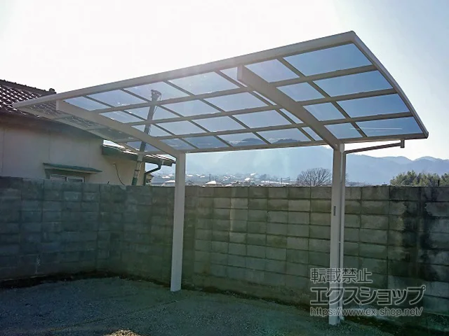 山梨県笛吹市ののカーポート レイナポートグラン　積雪～20cm対応 施工例