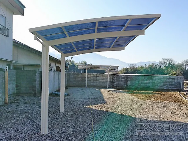 山梨県笛吹市ののカーポート レイナポートグラン　積雪～20cm対応 施工例