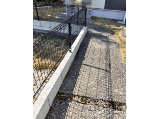 長崎県佐世保市ののフェンス・柵 ハイグリッドフェンス11型 フリーポールタイプ 施工例
