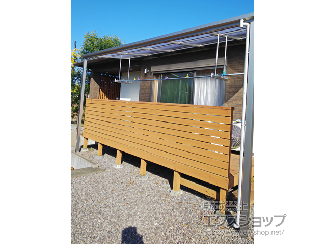 宮崎県児湯郡新富町ののテラス屋根 ソラリア F型 テラスタイプ 単体 積雪〜20cm対応 施工例