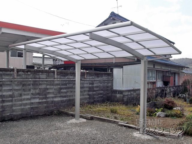 岐阜県山県市ののカーポート プレシオスポート 積雪〜20cm対応 施工例