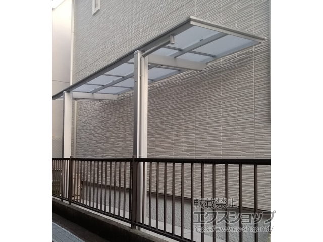 兵庫県西宮市ののテラス屋根 フーゴF 独立テラスタイプ 単体 積雪〜20cm対応 施工例