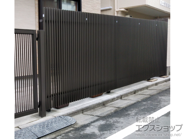 東京都大田区ののフェンス・柵 プログコートフェンスF3型　フリーポールタイプ 施工例