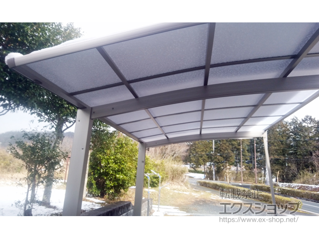 京都府南丹市ののカーポート プレシオスポート 積雪〜20cm対応 施工例