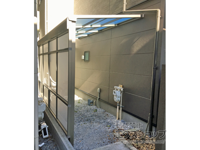 東京都練馬区ののストックヤード スピーネストックヤードF型 パネルタイプ スクリーン仕様 積雪〜20cm対応 施工例