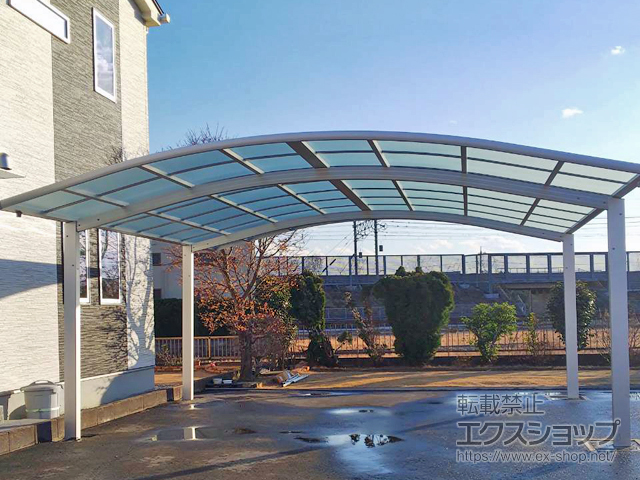埼玉県越谷市ののカーポート レイナツインポートグラン　積雪〜20cm対応 施工例