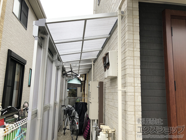 神奈川県藤沢市ののテラス屋根 ソラリア F型 テラスタイプ 単体 積雪〜20cm対応 施工例