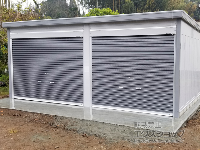 熊本県熊本市のイナバ倉庫・ガレージ施工例(ガレーディア 一般型