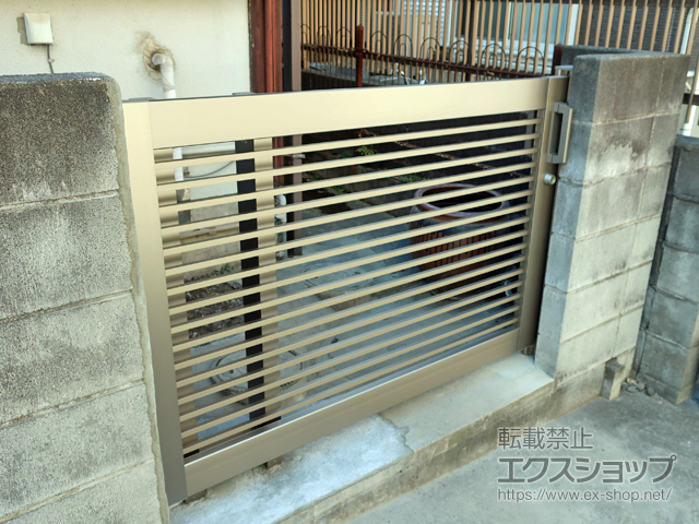 神奈川県海老名市のの門扉 レナード1型 袖扉なしタイプ 1510 施工例