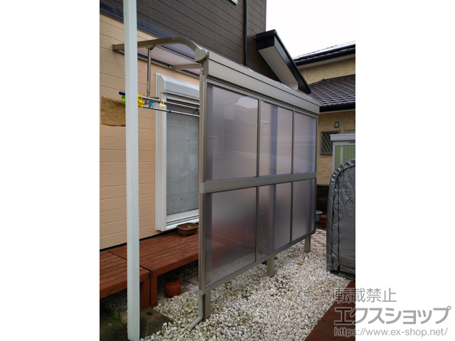 福岡県遠賀郡水巻町ののテラス屋根 ソラリア R型 テラスタイプ 単体 積雪〜20cm対応 施工例