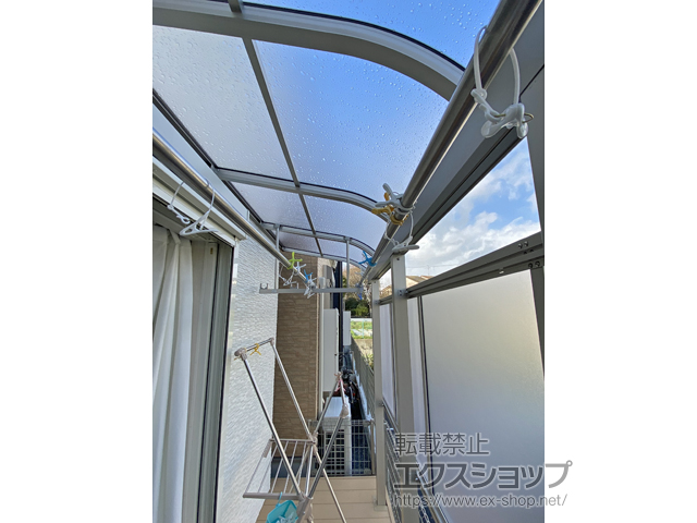 京都府長岡京市ののテラス屋根 ソラリア R型 テラスタイプ 単体 積雪〜20cm対応 施工例