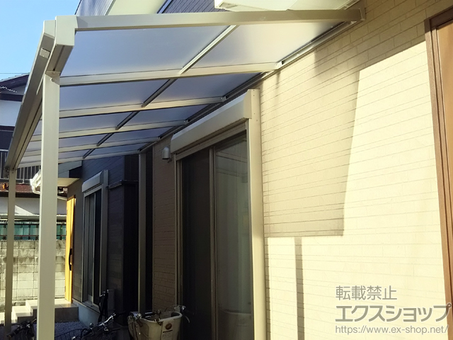埼玉県さいたま市ののテラス屋根 ソラリア F型 テラスタイプ 単体 積雪〜20cm対応 施工例