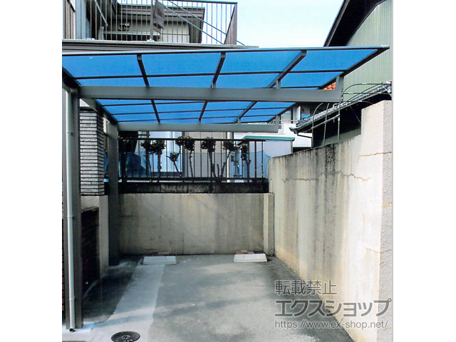 愛知県東海市ののカーポート ニューマイリッシュ 通常勾配 前上がり 積雪〜20cm対応 施工例